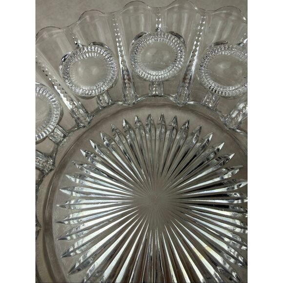 EAPG Antique Flint Glass Company Bowl 1900s Mn Glow - Picture 9 of 13